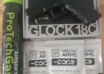 ASG Umarex G18C Bez magazynka, Gratis 3000 kulek oraz Green