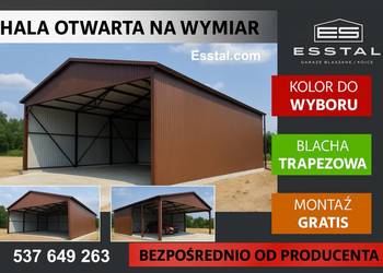 Garaż - OTWARTY RAL  | Wiata | Hala | Garaż Blaszany| Magazyn- ESSTAL-