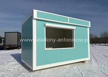 NOWY Pawilon Handlowy Kontener Gastronomiczny Lody Gofry Kawa Sklep OD RĘKI