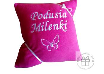 Poduszka z HAFTEM imię PREZENT na DZIEŃ DZIECKA, URODZINY