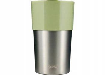Kubek termiczny LoFone 0,3 l odcienie zieleni, srebrny