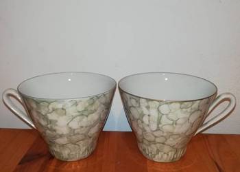 Stara porcelana PRL Włocławek - 2 filiżanki proj. Potacki lata 60-te XXw. Stara porcelana PRL Włocławek - 2 filiżanki proj. Potacki lata 60-te XXw.