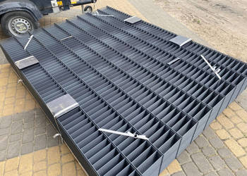 Ogrodzenie PANELOWE 75 m (2 m wysokości, drut 6/5 mm podwójny) ANTRACYT