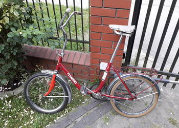 Unikat składak rower ZZR FLAMING Romet do miasta na wyjazdy do bagażnika