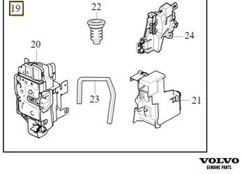 VOLVO XC90 II zamek drzwi tylny prawy kpl OE 32310871