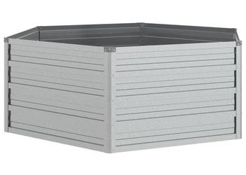 Donica do podwyższonej rabaty, 129x45 cm, stal galwanizowana(316881) Donica do podwyższonej rabaty, 129x45 cm, stal galwanizowana(316881)