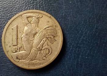 Stare monety 1 korona 1929 Czechosłowacja