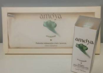 Olejek do masażu i poduszka antystresowa amo'ya