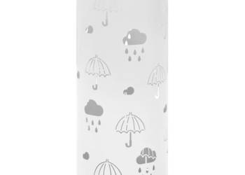 Stojak na parasole wzór w parasole stalowy biały WM-246805