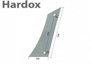 Pierś HARDOX VST1130/L części do pługa GASSNER