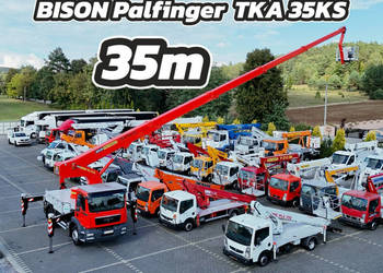 MAN TGM 18.340 Zwyżka BISON Palfinger 35 KS Podnośnik Koszowy Wysokość Pod…