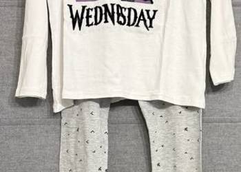 Piżama dziewczęca długi rękaw Wednesday ZARA rozmiar 152