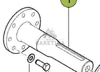 Claas Lexion 8600 8700 8800 Wałek Kołnierza Napędu Bębna Młócącego CZĘŚCI …