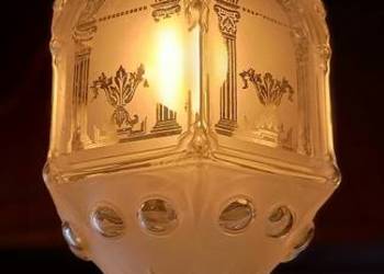 Lampa wisząca - dekoracyjnie trawione szkło. Wysyłka gratis
