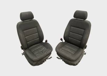 KOMPLET FOTEL PRZÓD LEWY KIEROWCY + FOTEL PRAWY PASAŻERA AUDI A6 C5 CZARNE