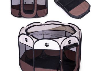 Materiałowa duża zagroda kojec legowisko dla psa kota Petsi