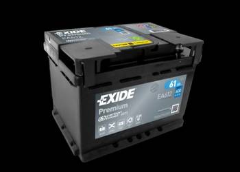 Akumulator 61Ah 600A Exide Premium  PRAWY PLUS