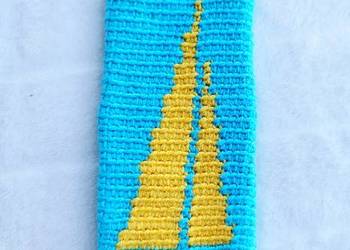 Etui na okulary crochet, ręcznie robiony