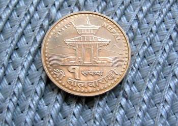 Nepal 1 Rupia 2005r - Ładna