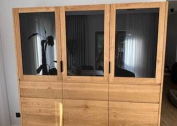 Witryna dębowa 180x200 ze szkłem Witryna dębowa 180x200 ze szkłem