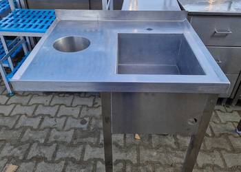 ZLEW GASTRONOMICZNY 1 KOMOROWY Z OTWOREM NA ODPADY 78/65/85