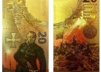 ZŁOTY Banknot Bitwa Warszawska Narodowy Skarbiec 24 karat +