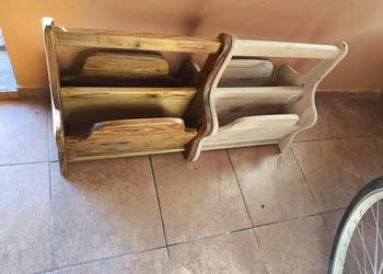 Gazetnik Książkownik drewniany
