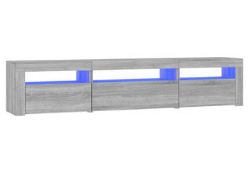 Szafka pod TV z oświetleniem LED szary dąb sonoma195x35x40 cm WM-3152744
