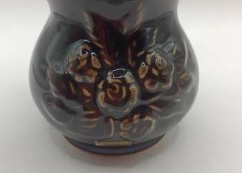 Brązowy wazon ceramiczny Sweden