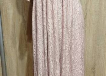 Suknia ciążowa z trenem idealna na sesję rozmiar 36/38