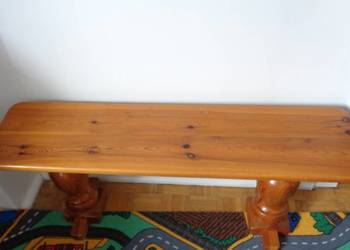 Ławeczka z litego drewna