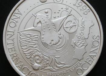 Portugalia 1000 escudos 1998 - Rok Ocean - SREBRO - stan 1-