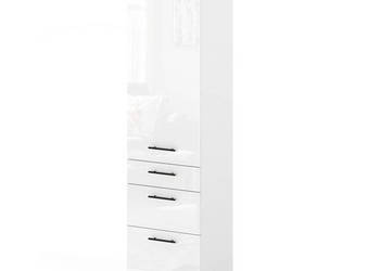 Słupek Kuchenny Stojący 60cm Szafka 3 Szuflady S60s3 Spremium Biały Połysk