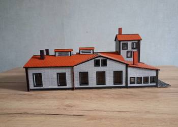 Parowozownia  H0  ręcznie klejona