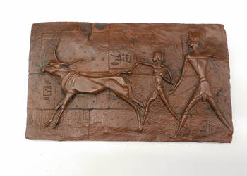 Egipska Tablica Reliefowa – Scena z Bykiem (Abydos)