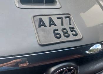 Szwedzka stara tablica rejestracyjna