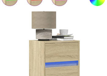 Wisząca szafka nocna z podświetleniem LED dąb sonoma WM-3307965
