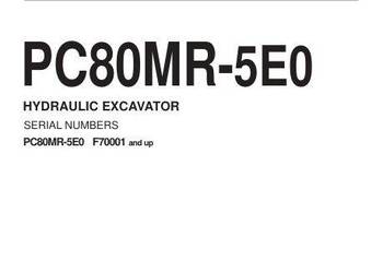 Komatsu PC80MR-5E0 instrukcja obsługi PL