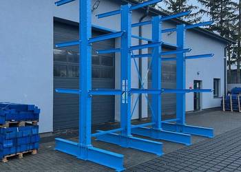 Regały wspornikowe magazynowe do blachy profili drewna rur dłużyc H400cm