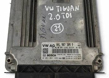 STEROWNIK SILNIKA VW Tiguan 2.0 TDI komputer 04L907309P 0281031483