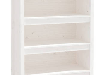 Regał na książki biały 80x35x97 cm lite drewno sosnowe WM-821680