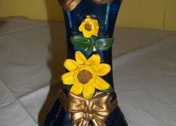 Granatowy wazon wys.21cm