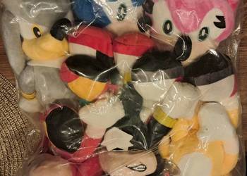 zestaw 6 nowych maskotek z przyssawką z bajki/gry Sonic wysokość maskotek 2