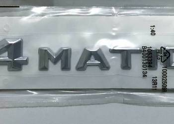 NOWY emblemat przyklejany 4matic znaczek logo SREBRNY