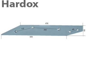 Płoza długa HARDOX 27080701/P części do pługa RABEWERK