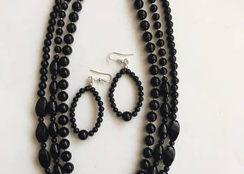 Naszyjnik i kolczyki z  onyksu