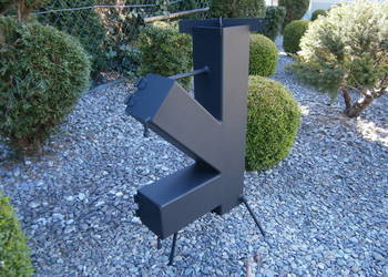 Piec, piecyk rakietowy, koza, grill 100x100