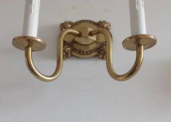 Stare mosiężne kinkiety