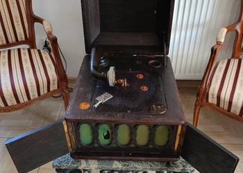 Zabytkowy Patefon Unikat Bardzo Stary