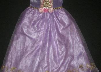 Strój kostium przebranie ROSZPUNKA ZAPLĄTANI 5-6 lat 110-116cm DISNEY